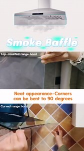 Range Hood Filters Baffle, Range Hood Vent Deflector with Self-Adhesive Strip, 79 Inch Kitchen Hood Replacement, Ventilation Shield, Smoke Concentration Guard for Faster Ventilation