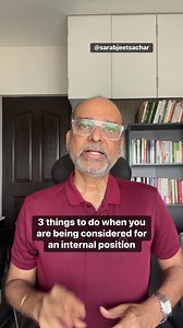 Are you being considered for an internal position by your company? Then don’t miss out on these 3 important things to be done to grab the opportunity 💯. #sarabjeetsachar #aspirationjobs #careerdevelopment #internalposition #internalrole #careerprogress #careercoaching #careercoach #CandidateTips | Sarabjeet Sachar