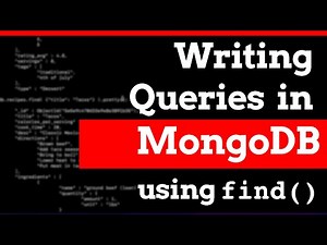 How to Write Queries in MongoDB - the "find" Command