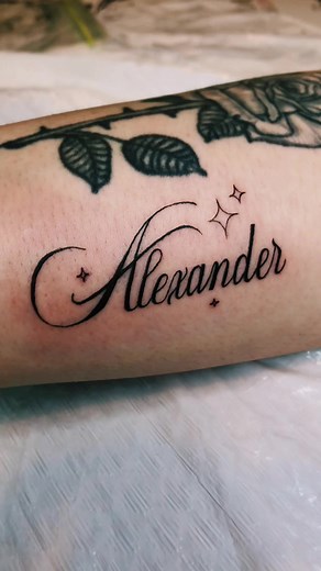 Alexander ✨ Script Tattoo Show support!! Insta: mystiiify #Capcut #fyp #fypシ #tattoo #art #ink #business #mystify #westchesterny #newrochelleny #yonkersny #bronx #connecticut #explore