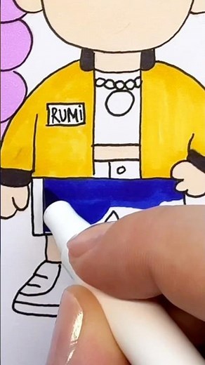 How to Draw Rumi from kpop demon hunters | Step by step drawing