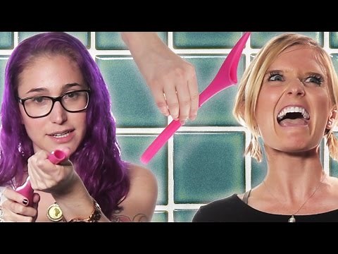 Girls Try To Pee Standing Up For The First Time