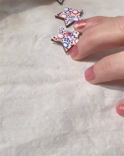 Here is the process of how I make my dotted earrings. | The Turquoise Valentine