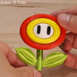 483K views · 2.8K reactions | Fire Flower ornament from Super Mario  | Kickass 3D Prints | Facebook