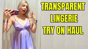 See-Through Try On Haul | Transparent Lingerie and Clothes | Try-On Haul At The Mall - YTboob