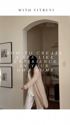 Amanda West on Instagram: "How to create a spa like experience in your own home: I love adding @vitruvi diffusers throughout our home. The blends are 100% natural and I love the design of them (lots of colors to choose from too)! We have the Stone and Move diffuser for reference. I love that they also have all natural air fresheners 👏🏼 In all honestly, I was never big on diffusers before, but @viruvi has changed my mind and I’m truly obsessed… we constantly have one going in our home! #makethe