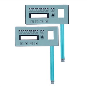 [Hot Item] Custom Light-Weight LED Back Lighting PC Sealed Capacitive Membrane Switch Nameplate Sticker for Air Curtain