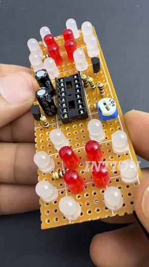 3.8K views · 46 reactions | How to make LED chaser #circuits #electronics #electronicsprojects #LED | Intion | Facebook