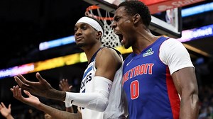 Batalla campal en la NBA: Cinco jugadores y dos integrantes de la banca fueron expulsados en el Timberwolves-Pistons