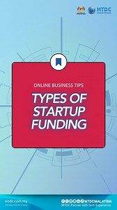 12 reactions | Funding is a critical component for the growth and success of a startup. Whether you a relying on bootsstrapping or seeking venture capital, explore the various funding options available to drive your business growth. #MTDCMALAYSIA #MOSTI #TECHNOLOGY #MTDCPartnerWithTechExperioence #funding | Malaysian Technology Development Corporation | Facebook