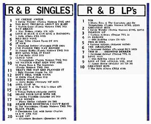 1966 Uk R B 45 Charts Soul Source