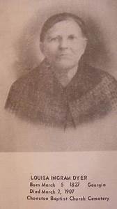 Elizabeth Louisa Ingram Dyer 1827 1907 Find A Grave Memorial