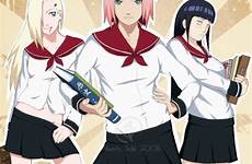 sakura haruno naruto hinata ino yamanaka school hyuuga anime request artist high zerochan