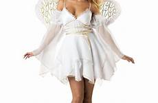 costume wings angel sexy adult halo dress