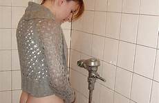 peeing girls urinals