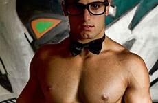 nerd shirtless hunky wearing hunks nerds topless