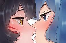 gif ahri lesbian anime kiss gifs league sona hentai patreon yuri legends tongue animated girls lick kissing tumblr licking saliva