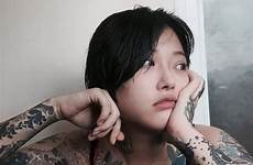 tattoo asian tattoos girl girls tattooed hot body japanese models tumblr great