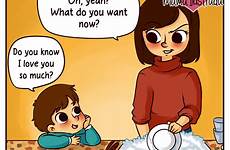 mom comic mama her motherhood problems illustrates everyday life