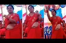 nepali fat aunty belly desi sari