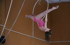 acrobats gymnastic hoop