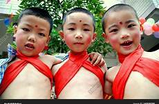 china chinese little boys children make three pengzhou may makeup school