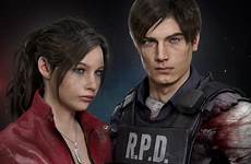 leon claire redfield kennedy wallpaper resident evil remake game heroes re2 look wallhaven games cc background together they good comments