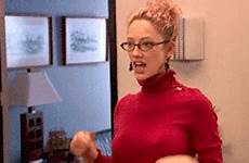 gif judy greer arrested development gifs tv boobs breasts her small animated woman man say giphy archer face here look