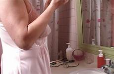 nightgown sheer mature wifey pinkish