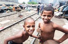 bangladesh slum kids indian dhaka playing bangladeshi front posing asia