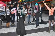 iranian iran activists hijab communist femen strike violence organization