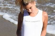 hailey beach bieber baldwin minerals bare photoshoot malibu cosmetics gotceleb hawtcelebs