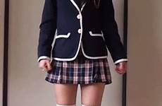 uniform school thigh outfit darker coordinates color gif liz highs lisa doll set white
