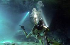 naked cave divers swim morrison springs