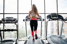 fitness athlete sporty treadmill pxhere ponytail sportswoman jogger pant attractive thigh hooded sportswear jogging indoors abdomen runner