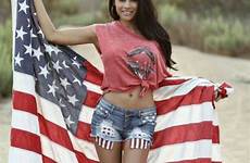 american girl flag country sexy women 4th beautiful usa girls america patriotic cowgirl cowgirls independence day woman white lame cherry