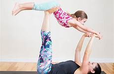 yoga mommy poses mother girl baby flying popsugar sex fitness warming link