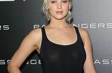 braless shirt dailyhotcelebs cinemacon pokie jenniferlawrence geekboners revealing slight angle