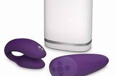 vibe chorus waterproof rechargeable purple squeeze vibrator couples control