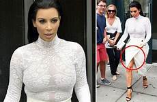 kim kardashian spanx flashes white skirt celebrity nyc express