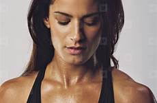 body muscular woman tanned female women photodune fitness model tan middle bodies stock portrait bra sports eastern add saved amani