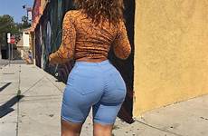 ass women phat shorts jean juicy beautiful thick curvy sexy shesfreaky jeans stopped walking street down eating machine sugar plus