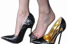 thin heels high fetish review pumps sorbern shoes women pointed heel dressing toe transsexuals slip cross metal previous