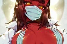 meru hentai merunyaa succubus masked dandere quadra masking tittys nyaa monstergirl