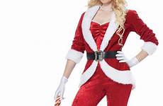 santa costume christmas claus sexy adult women mrs suit sassy red costumes xl velvet xs helper purecostumes size large reviews