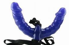 strap double fetish fantasy dildo delight purple vibrating silicone strapless toy sex larger any click