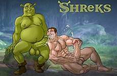 shrek gay xxx naked nude penis cum cock human big hairy ogre bear daddies drawn imageweb logan green sex male