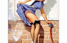 erotic elvgren gil collection comics comic ge pyg surprising 1960 turn miss near lingerie stockings swimsuit pantyhose xxxcomics
