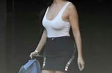 kardashian kourtney braless perky her flaunts steps boobs she bra