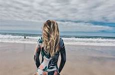 surfer girl wetsuit surfing billabong ocean surfers fitness effortless